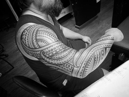 Full Polynesian sleeve