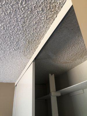 Water damage from above units