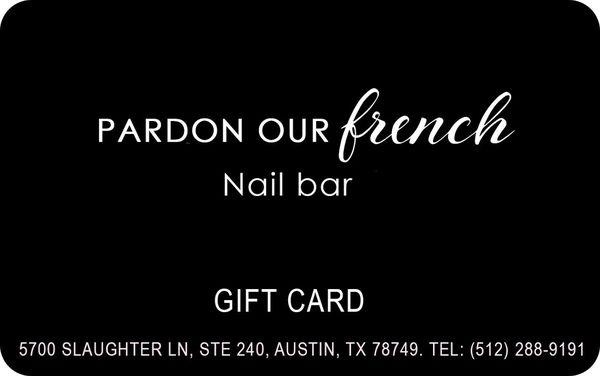 We also make gift card designs for our customers. Here's a sample of one we can make.