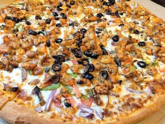 Shah's chicken pizza, XXL