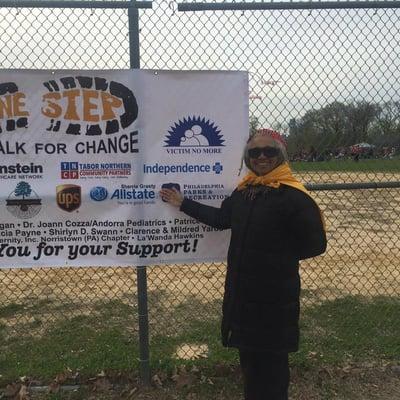 Shirley Dennis LSP in The Grasty Agency also attended walk to show support of this worthy cause.