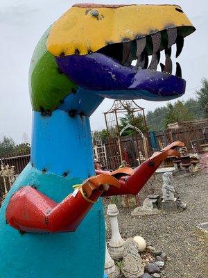 Gary madd this huge funky dinosaur!