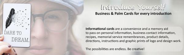 Business and Palm Cards for Every Occasion!!