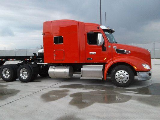 Tractors - All our heavy-duty tandem semi tractors equipped with two line wet kit , air ride rear suspension , 10 speed transmission