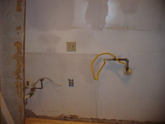 A before picture of a kitchen remodel