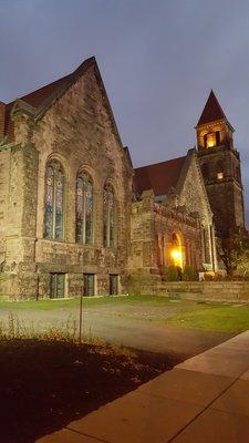 Night View of Lafayette Presbyterian Church