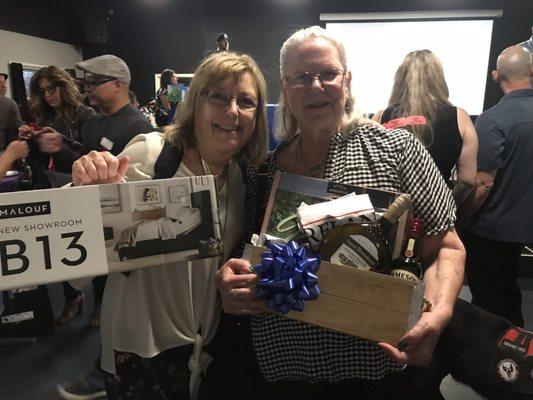 Prizes awarded to business owners from raffle