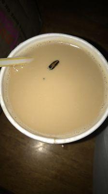 Surprise in my coffee. WILL NOT be returning!!