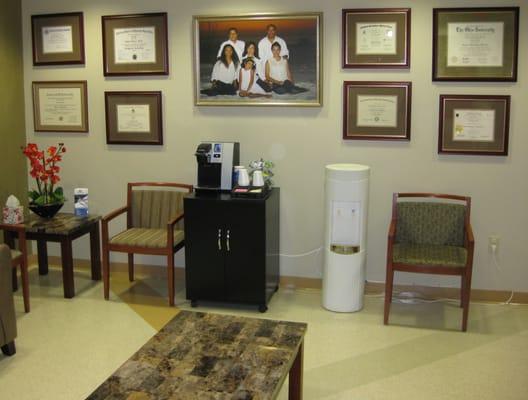 Reception Area, Complimentary Keurig Coffee