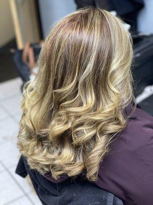 Balayage color