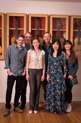 Ana Vidovic , Xuefei Yang ,Chris, stevielyn Munoz Brian and I. At guitar salon Before the scholarship concert