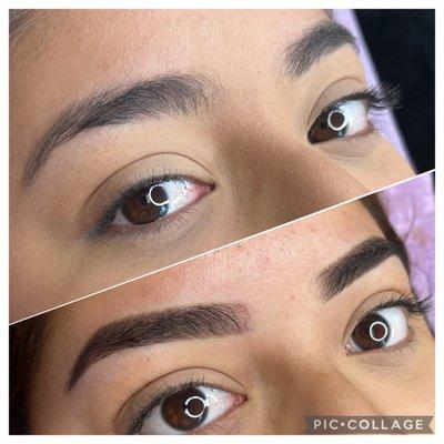 Ombré powder brows