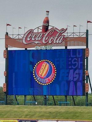 A proud moment for us at Grateful Dogs ! Lehigh Valley Iron Pigs Stadium, Allentown Pa