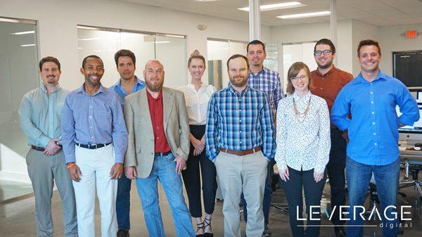 The Leverage team in our beautiful office.