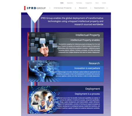 Logo and website design/build for IPRD Group