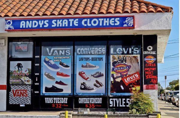 Andy's skate clothes store