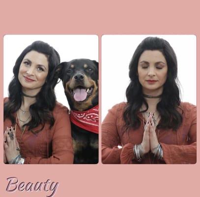 Bohemian beauty Maryam looking radiant doing her thang with her pal Chico. You can follow her on " the psychic and the trainer" .