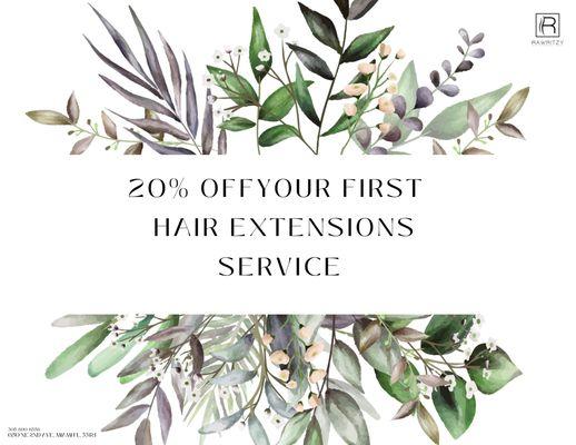 Get 20% today! Welcoming new clients