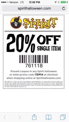 Get a coupon on line