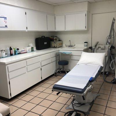 Procedure room for Laser Treatments and Minor Procedures