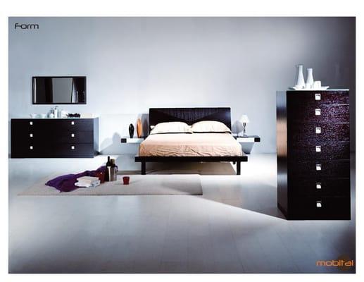 Modern Wenge Platform Bedroom Set