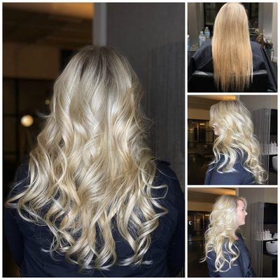 Beautiful Head of 18inch Keratip Extensions