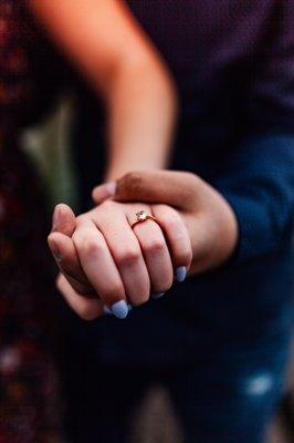 Blue nails I got done for my wedding