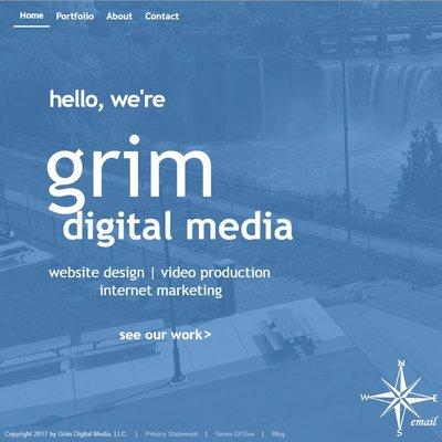 Grim Digital Media Website Design