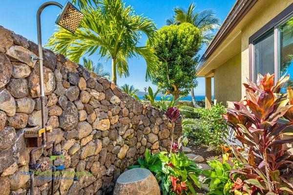 Beautiful outdoor shower!