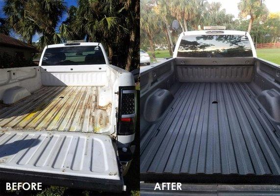 Before & After Truck Bedliner