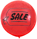 Jumbo Balloons for topping columns and advertising.