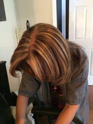 Hair coloring and lovely highlights by Orlando