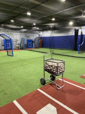 Reserve a batting cage or rent our turf field for team practices!