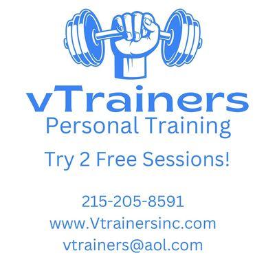 Try two free personal training sessions at any of our personal training gyms.