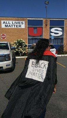 Yeah, I actually wore a cape to protest the stupidity of this place.