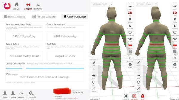 We use Styku 3d imaging to map out progress!!