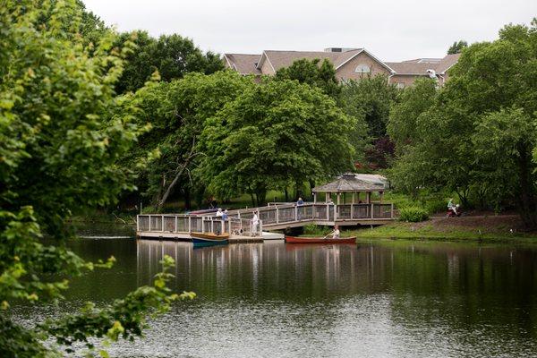 Collington has a six acre laked with a fishing pier.