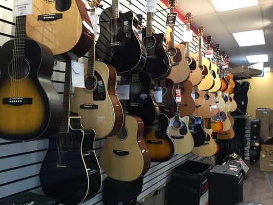 Huge selection of guitars!