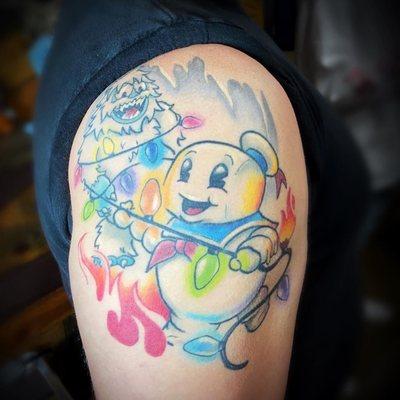 Stay Puft and Bumble Tattoo