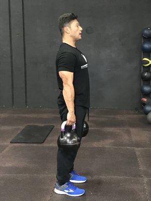 Kettlebell dead lift