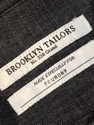 BROOKLYN TAILORS custom shirts, shorts, pants and blazers available at FOUNDRY.