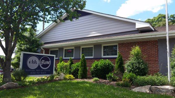 This is Ebb & Flow Massage Therapy Center, as seen from Haywood Road