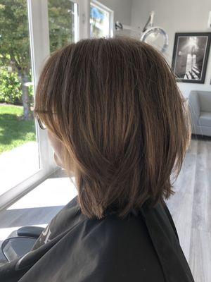 Amanda was ready for a change! What a fun new look!‍