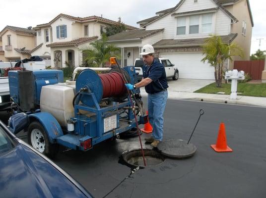 Main Line Sewer Cleaning