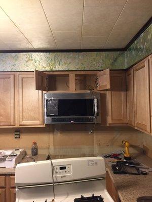 Microwave install