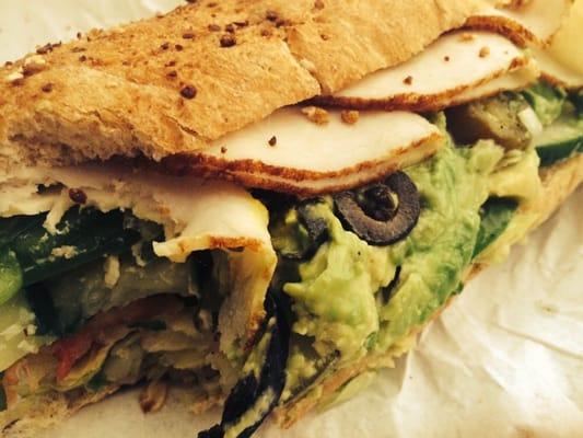 Turkey with avocado