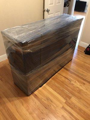 Wrapped dresser