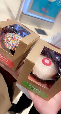 Strawberry and sprinkles cupcake