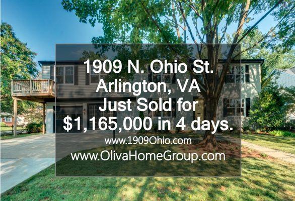 Just Sold by the Oliva Home Group! www.1909Ohio.com