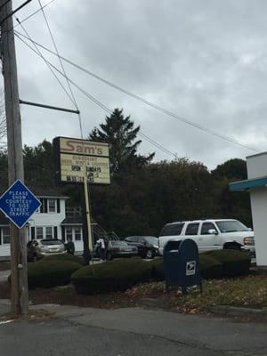 Sam's Package Store of Walpole -- 262 Main Street / Route 1A, Walpole               Sign